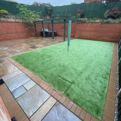 artificial grass natural stone barnsley 14