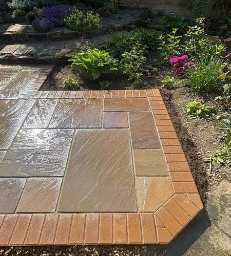natural stone patio installed wakefield 12
