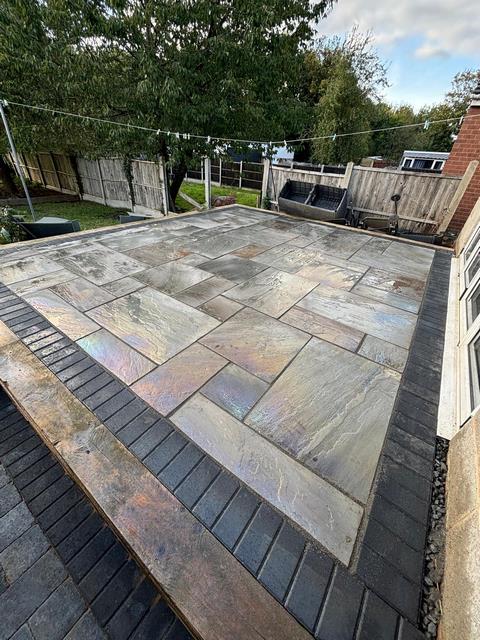 sorrento cobble driveway new patio barnsley 02