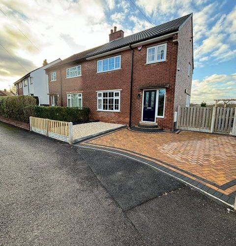 braken block paving new step fencing gravel driveway havercroft 14