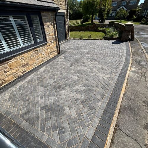 block paved driveway castleford 07