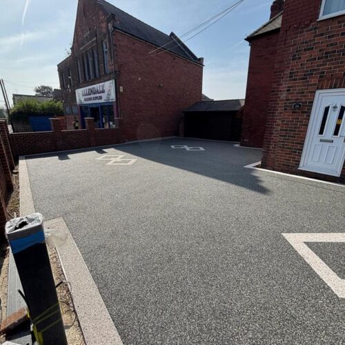 resin bound driveway with diamond pattern hoyland barnsley 02
