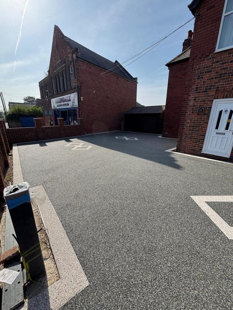 resin bound driveway with diamond pattern hoyland barnsley 02