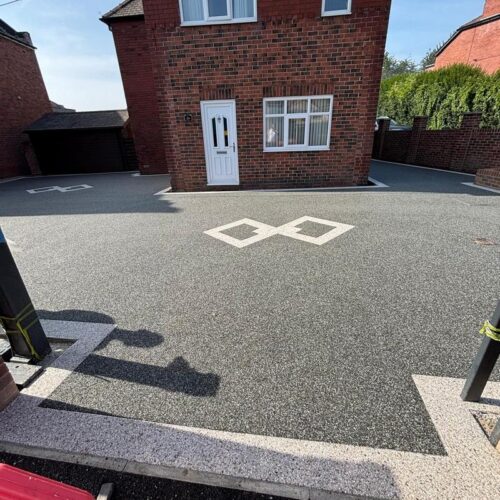 resin bound driveway with diamond pattern hoyland barnsley 04