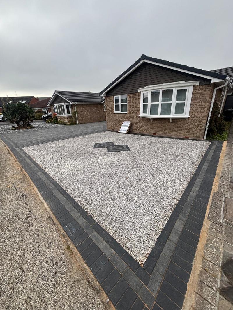 block paving gravel driveway royston 10